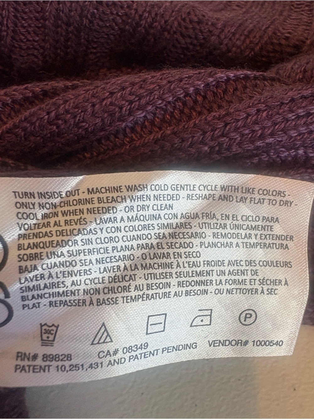Men's Ribbed Crewneck Sweater - Plum - Picture 9 of 9